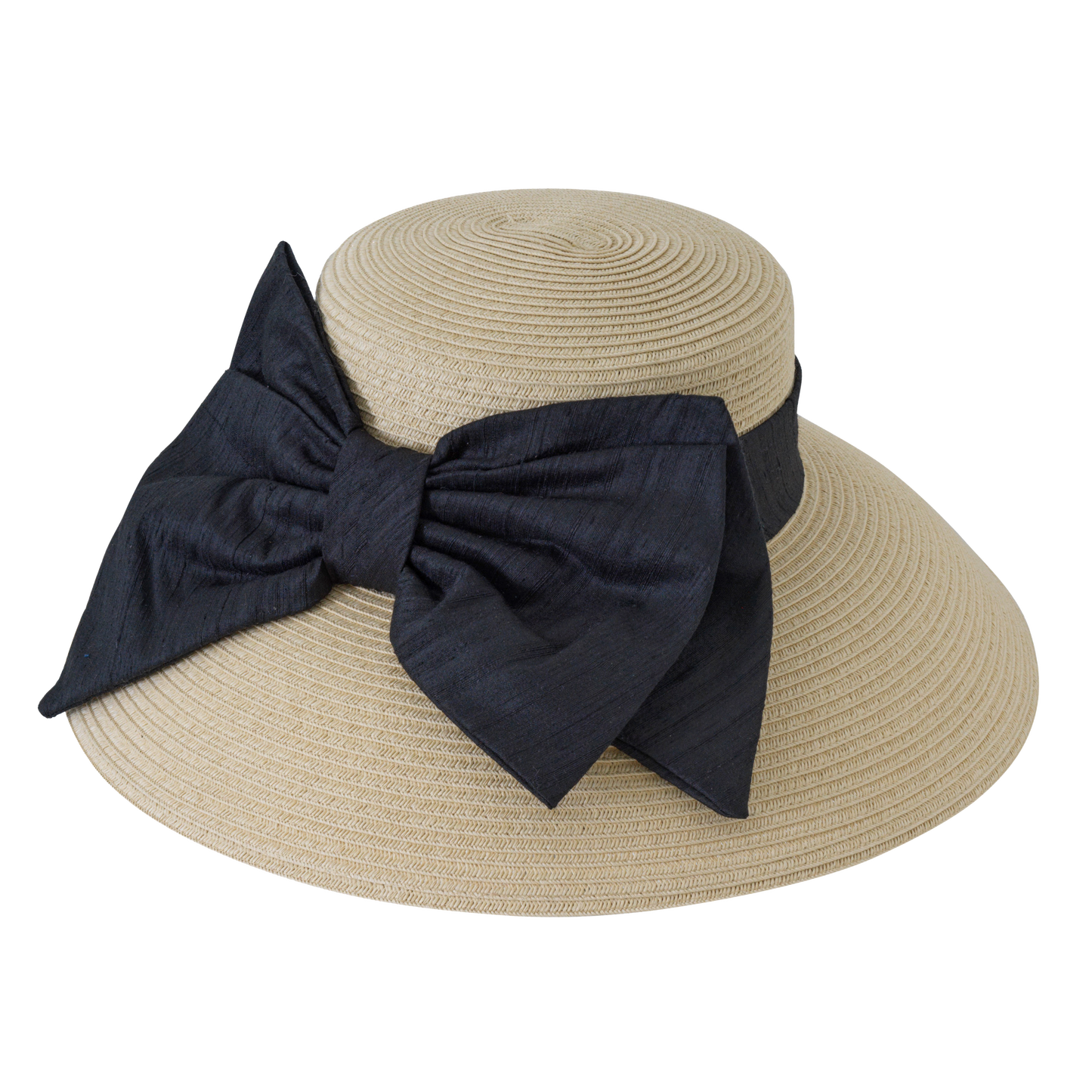 Silk Bow Lampshade Black