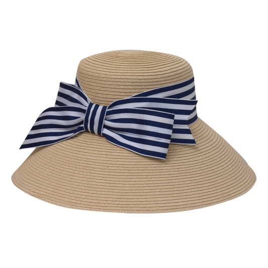 Back Bow Stripe Lampshade Natural/Black