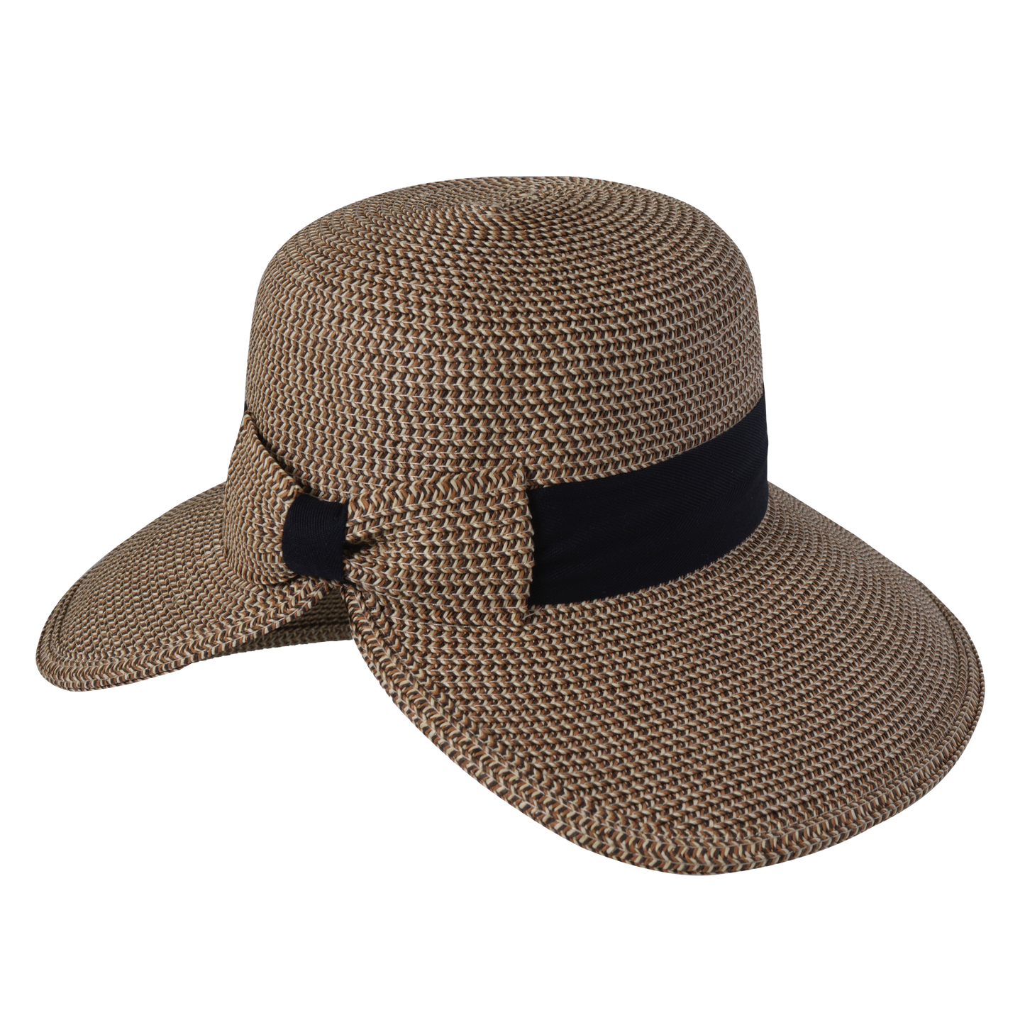 Heather Split Back Cloche Navy