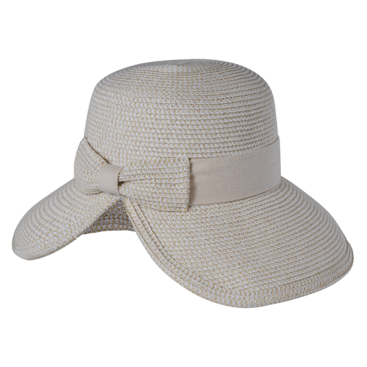 Heather Split Back Cloche Navy