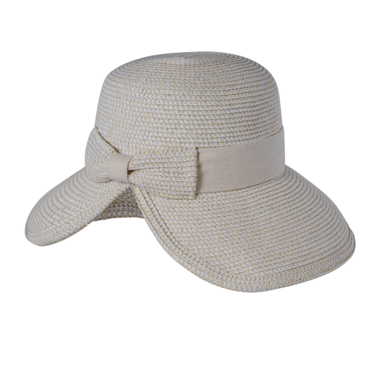 Heather Split Back Cloche Navy