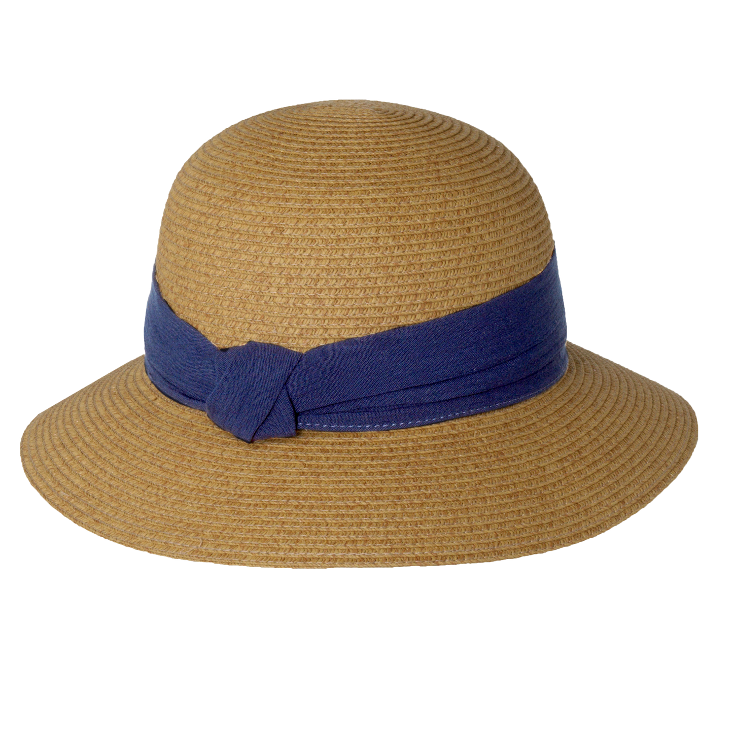 Chiffon Band Cloche Natural/Black