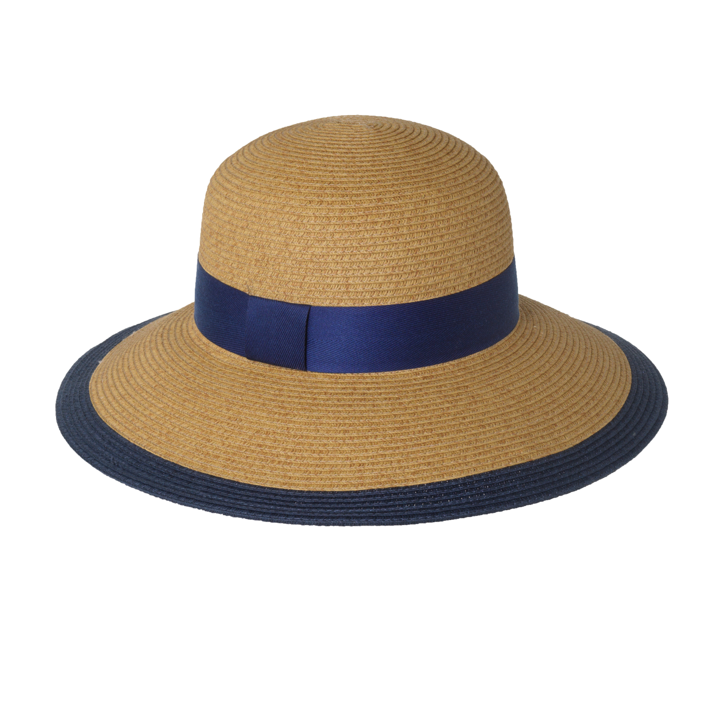 Two-Tone Twill Sunhat Natural/Black
