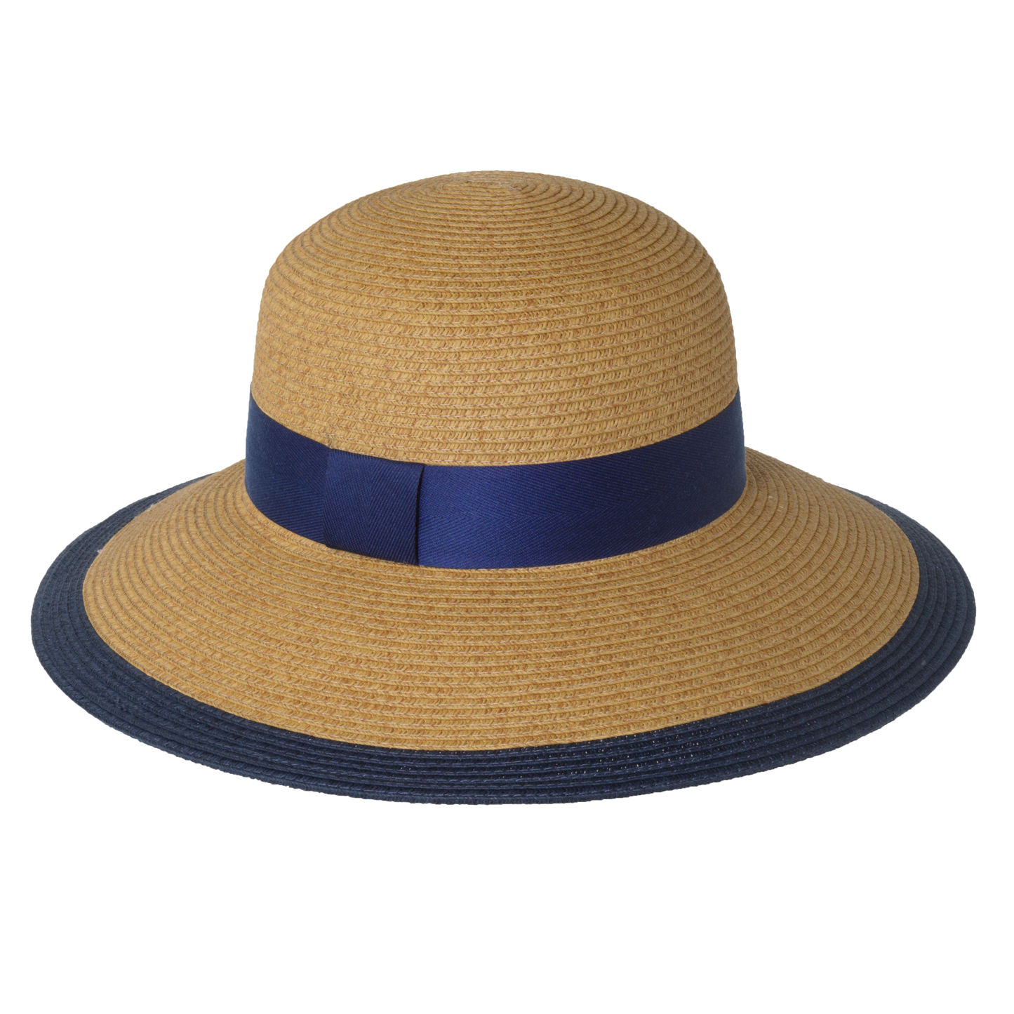 Two-Tone Twill Sunhat Natural/Black
