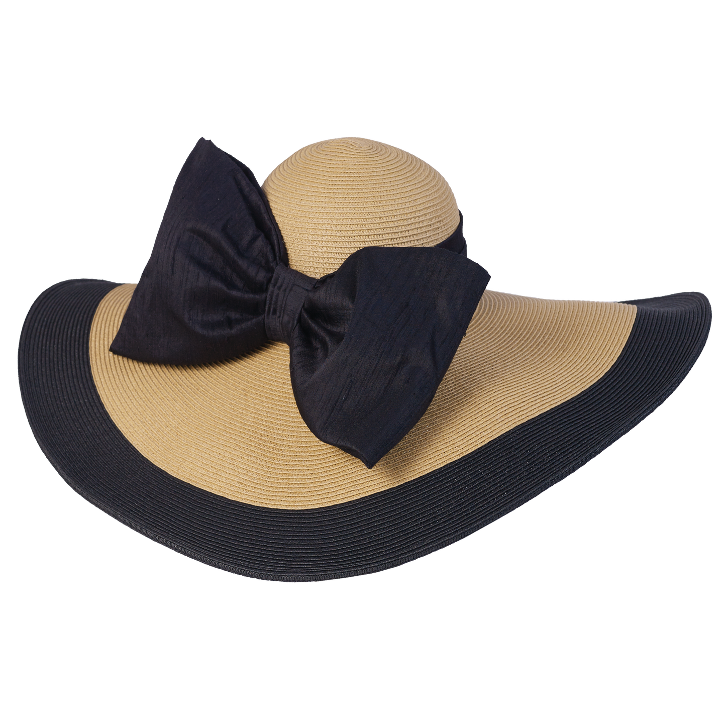 Two Tone 8"Brim Spectator Natural/Black