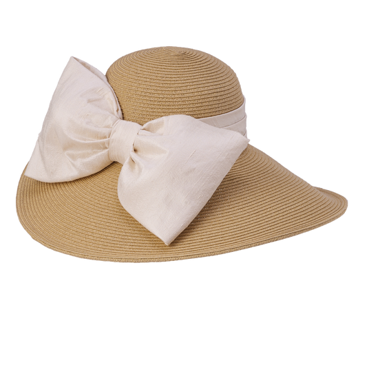 Silk Bow Asymmetric Natural/Navy