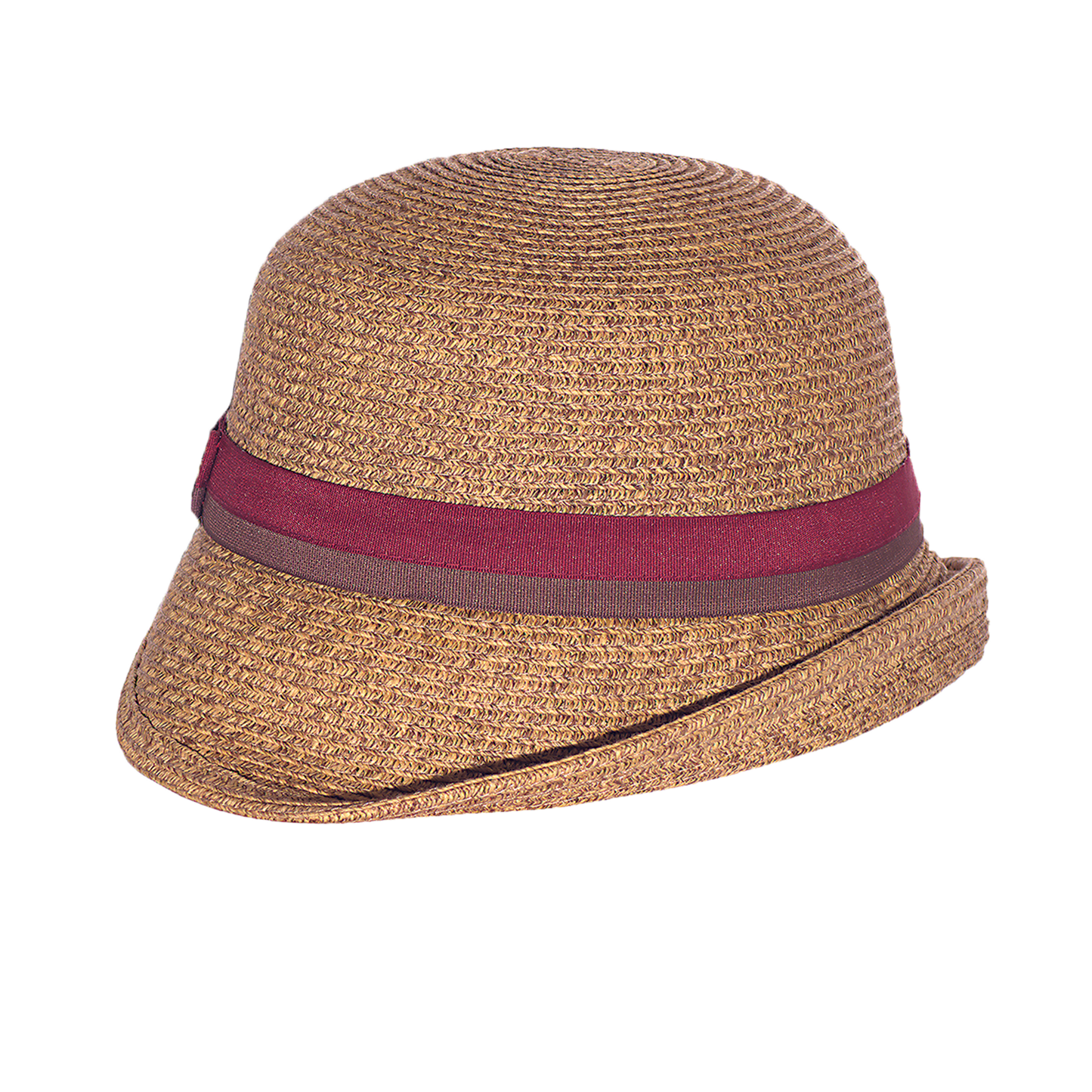 Packable Straw Flapper Natural/Navy