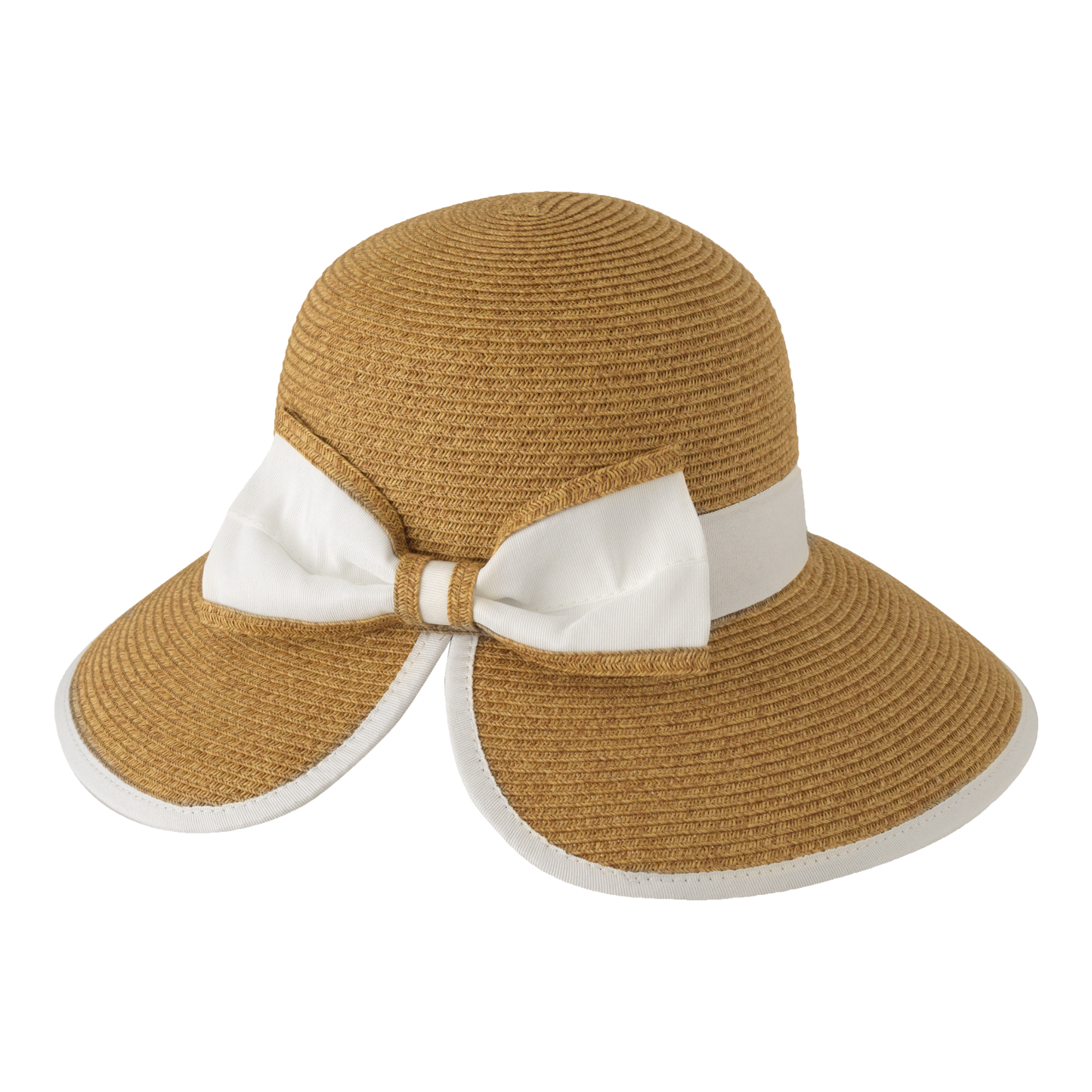 Split Back Sunhat Natural/Black