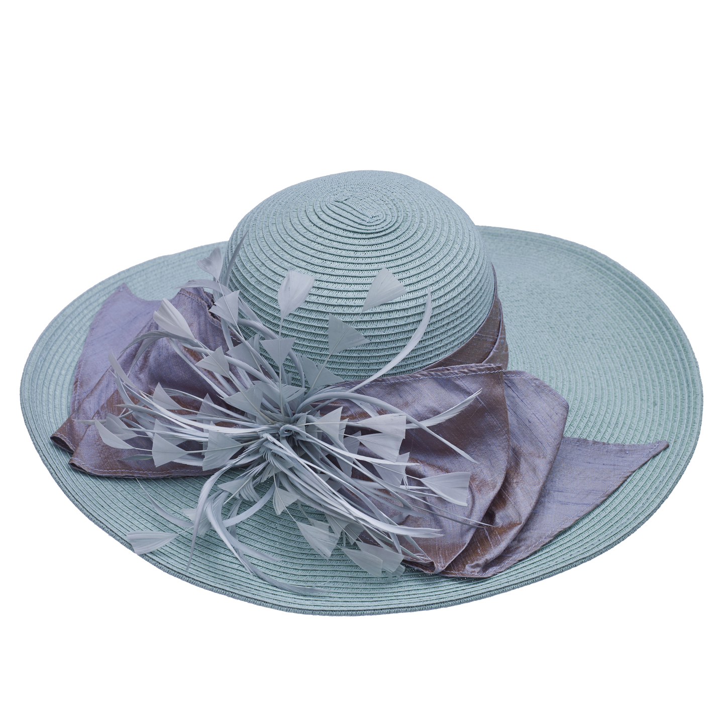 Silk Featherburst 5" Brim Cream