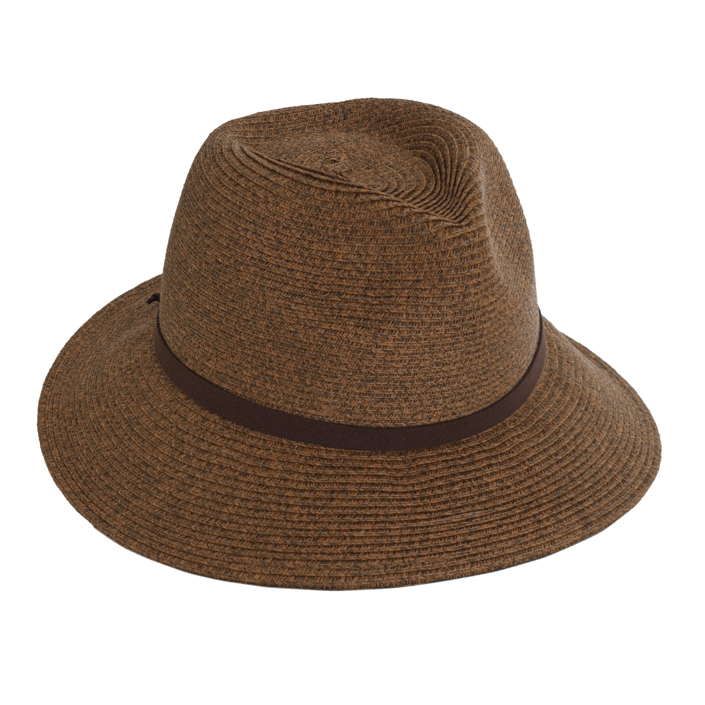 Heather Fedora with Suede Black