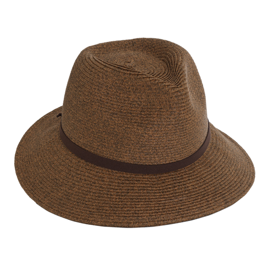 Heather Fedora with Suede Black