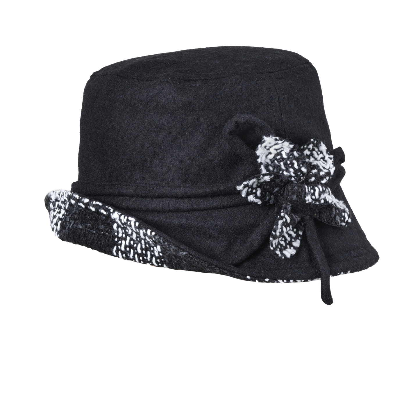 Plaid Brim Bucket