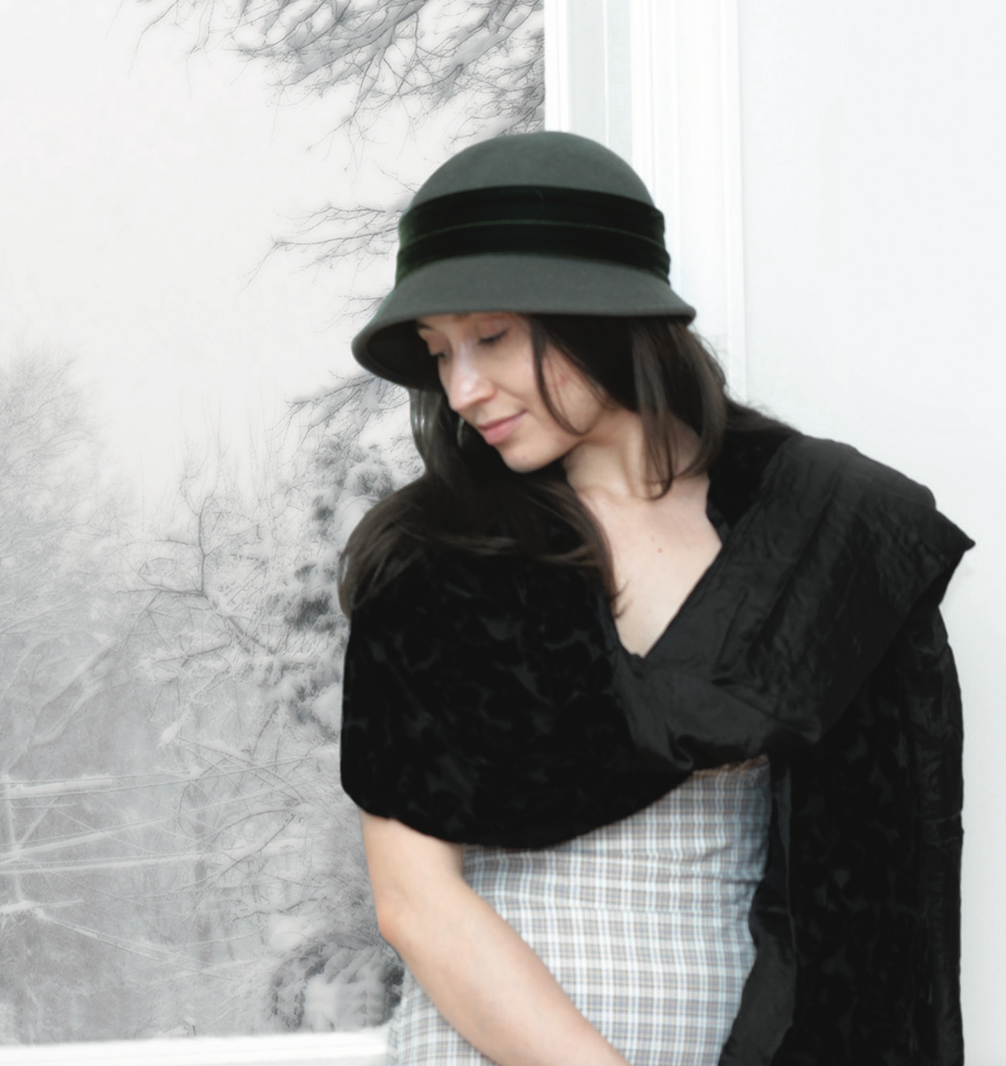 Silk Velvet Stole