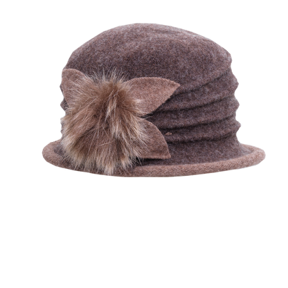 Fur Pom Cloche