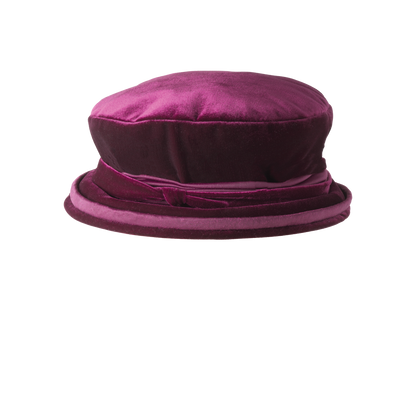 Velvet Tam Burgundy