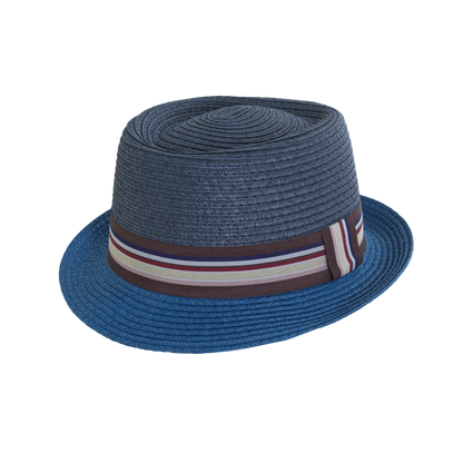 Two-Tone Porkpie Natural/Green / Medium