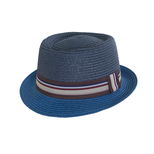 Two-Tone Porkpie Natural/Green / Medium