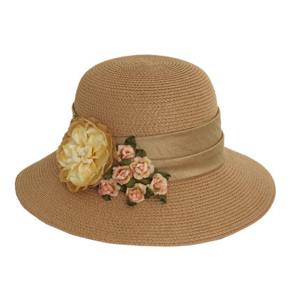 Cabbage Rose Sunhat Natural