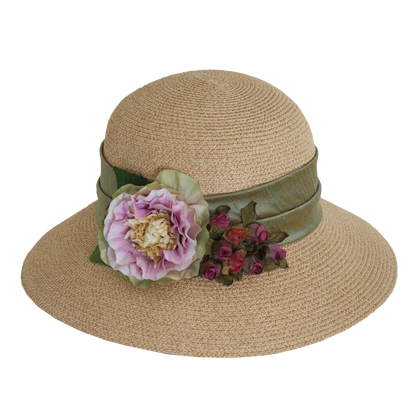 Cabbage Rose Sunhat Natural
