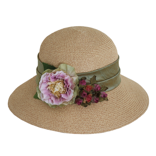 Cabbage Rose Sunhat Natural