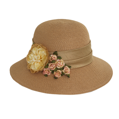 Cabbage Rose Sunhat Natural