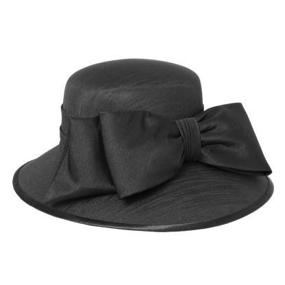 Shantung Bow Hatter Black