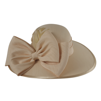 Shantung Picture Hat White