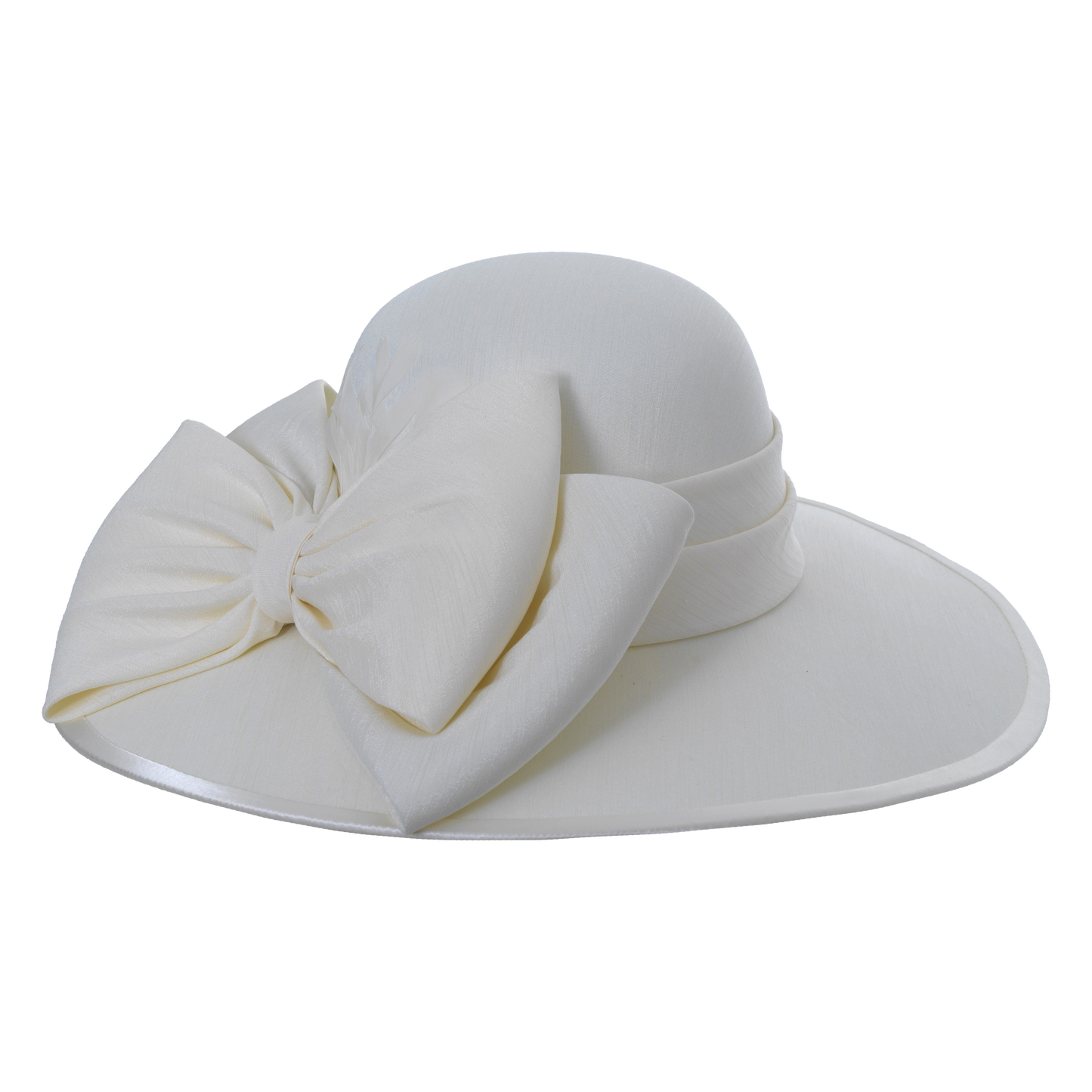 Shantung Picture Hat White