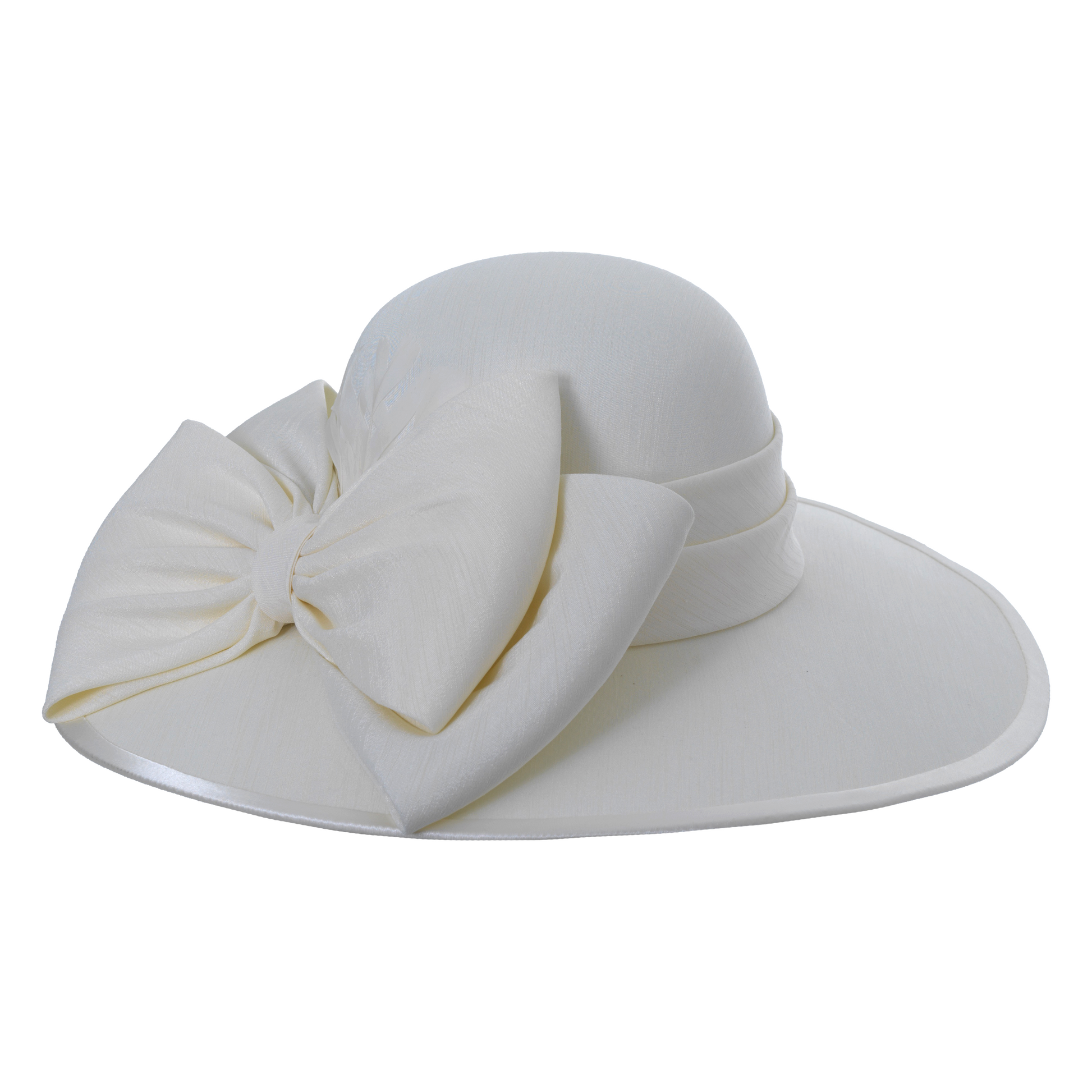 Shantung Picture Hat White