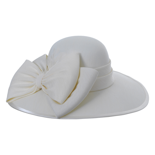 Shantung Picture Hat White