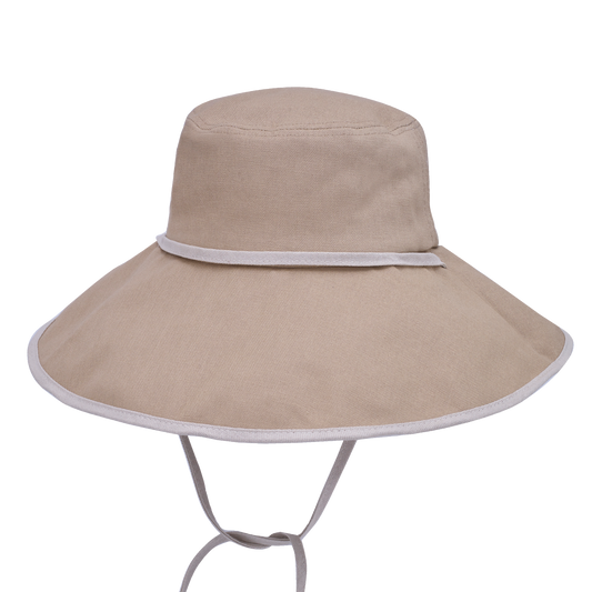 Canvas Sunhat with Tie Pink