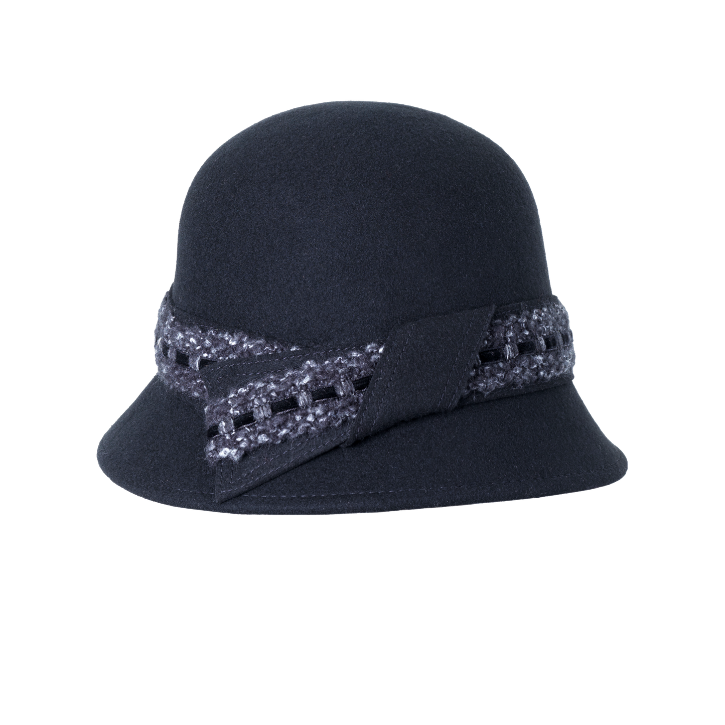 Knit Band Cloche Gray