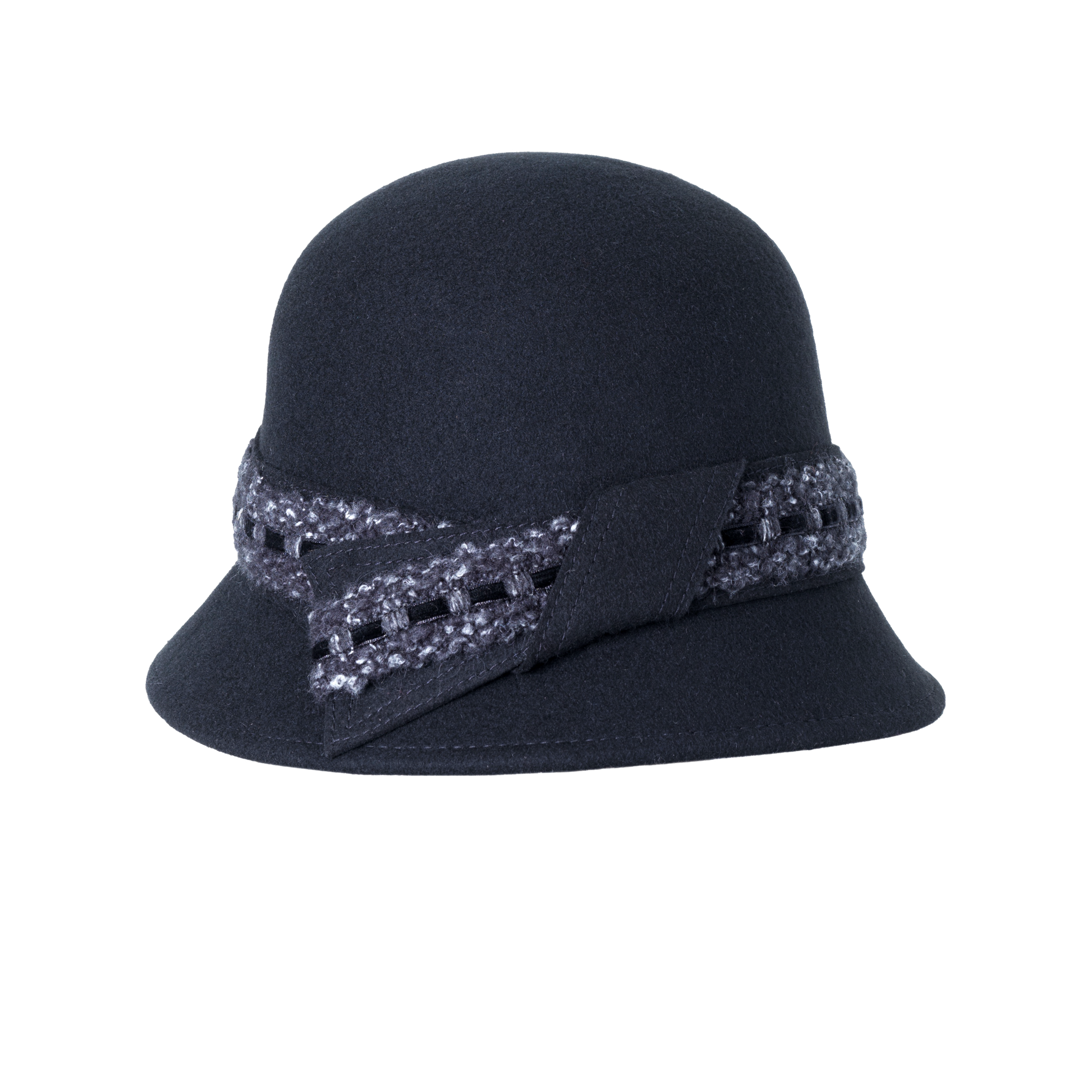 Knit Band Cloche Gray