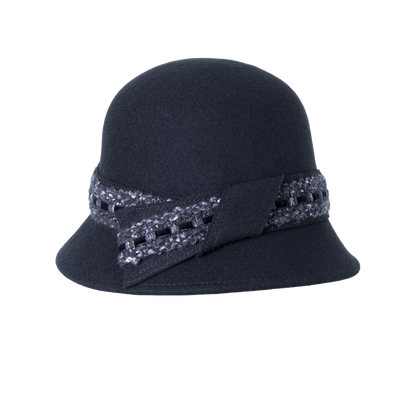 Knit Band Cloche Gray