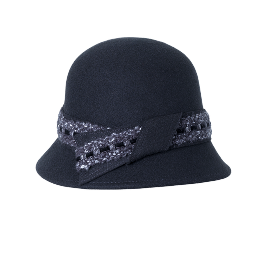 Knit Band Cloche Gray