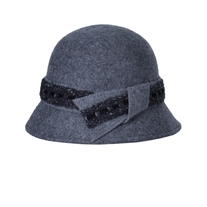 Knit Band Cloche Black