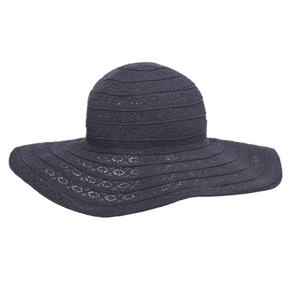 Cotton Lace Sunhat Black