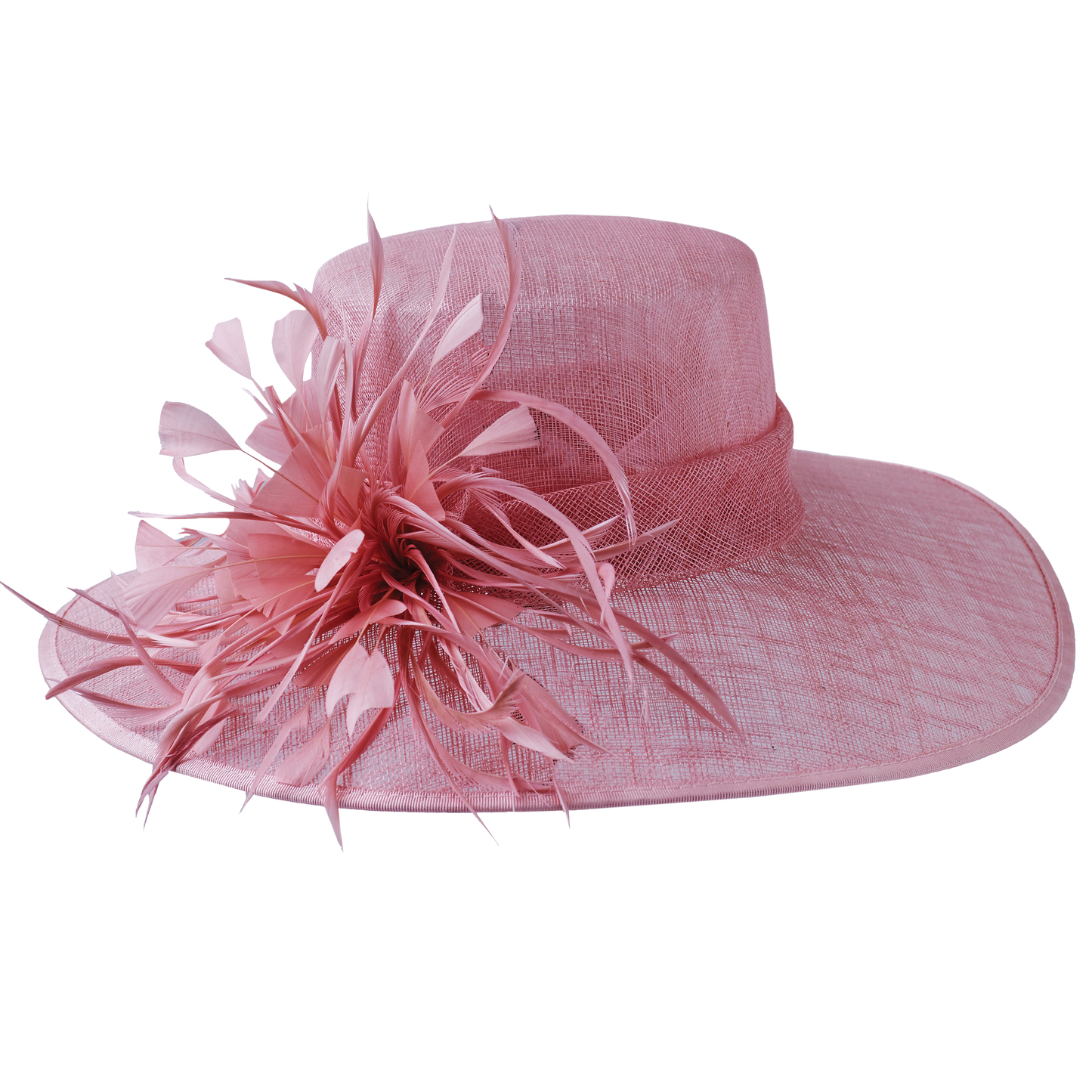 Featherburst Boater Pink