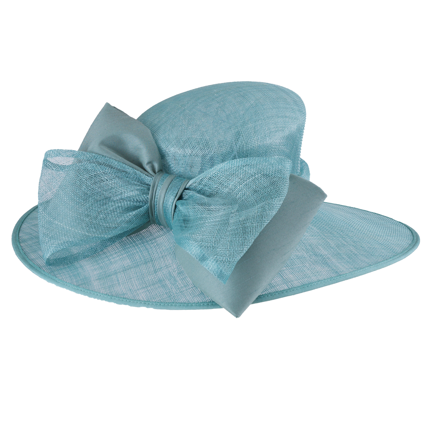 Silk Bow Sinamay Hatter White