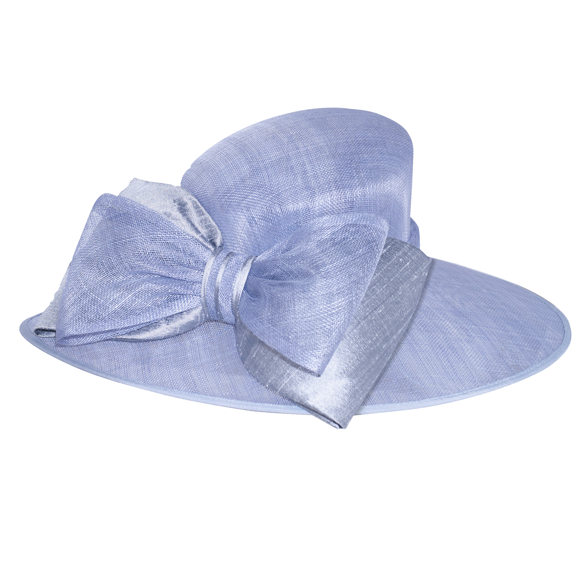 Silk Bow Sinamay Hatter White