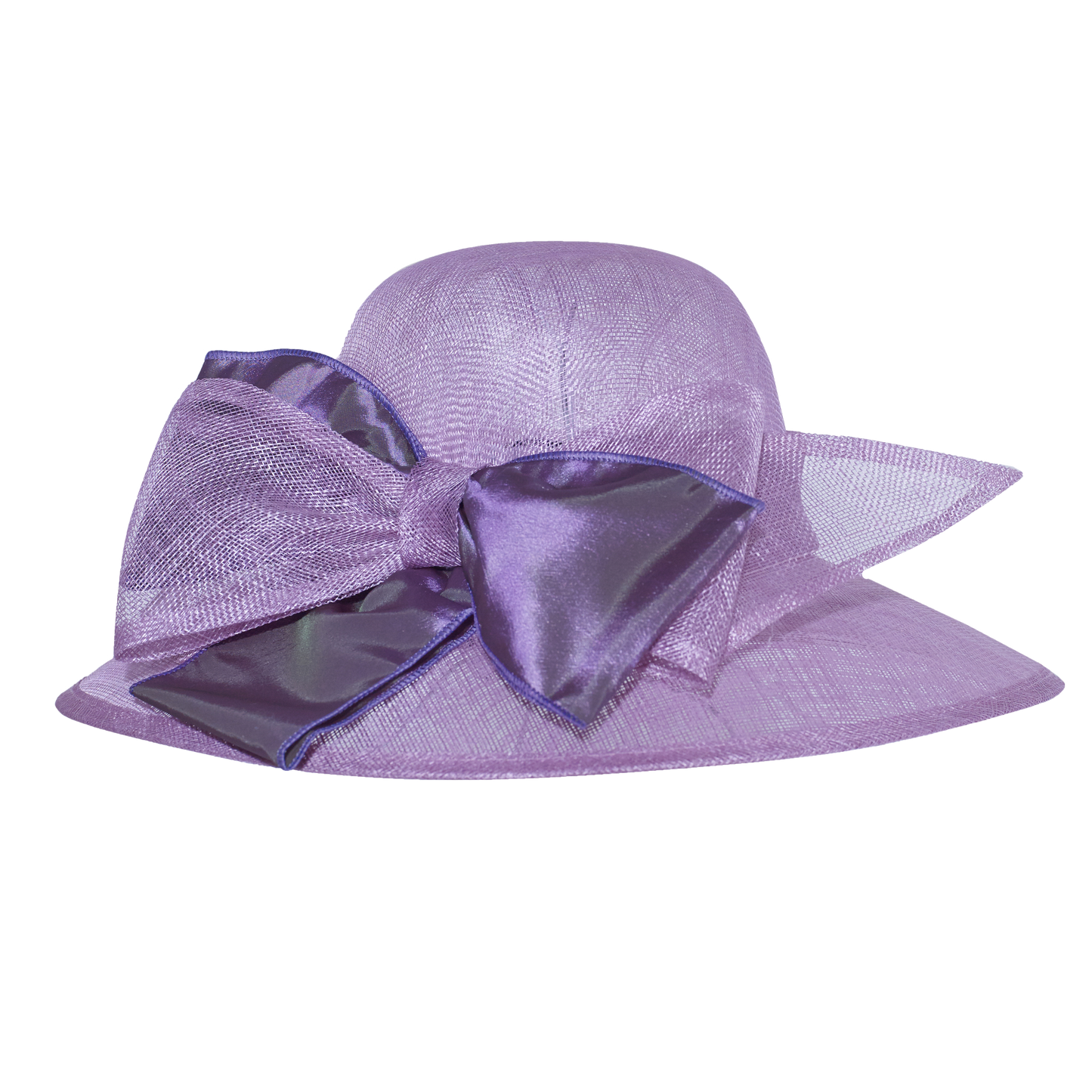 Satin Bow Sinamay White