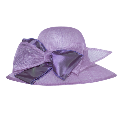 Satin Bow Sinamay White