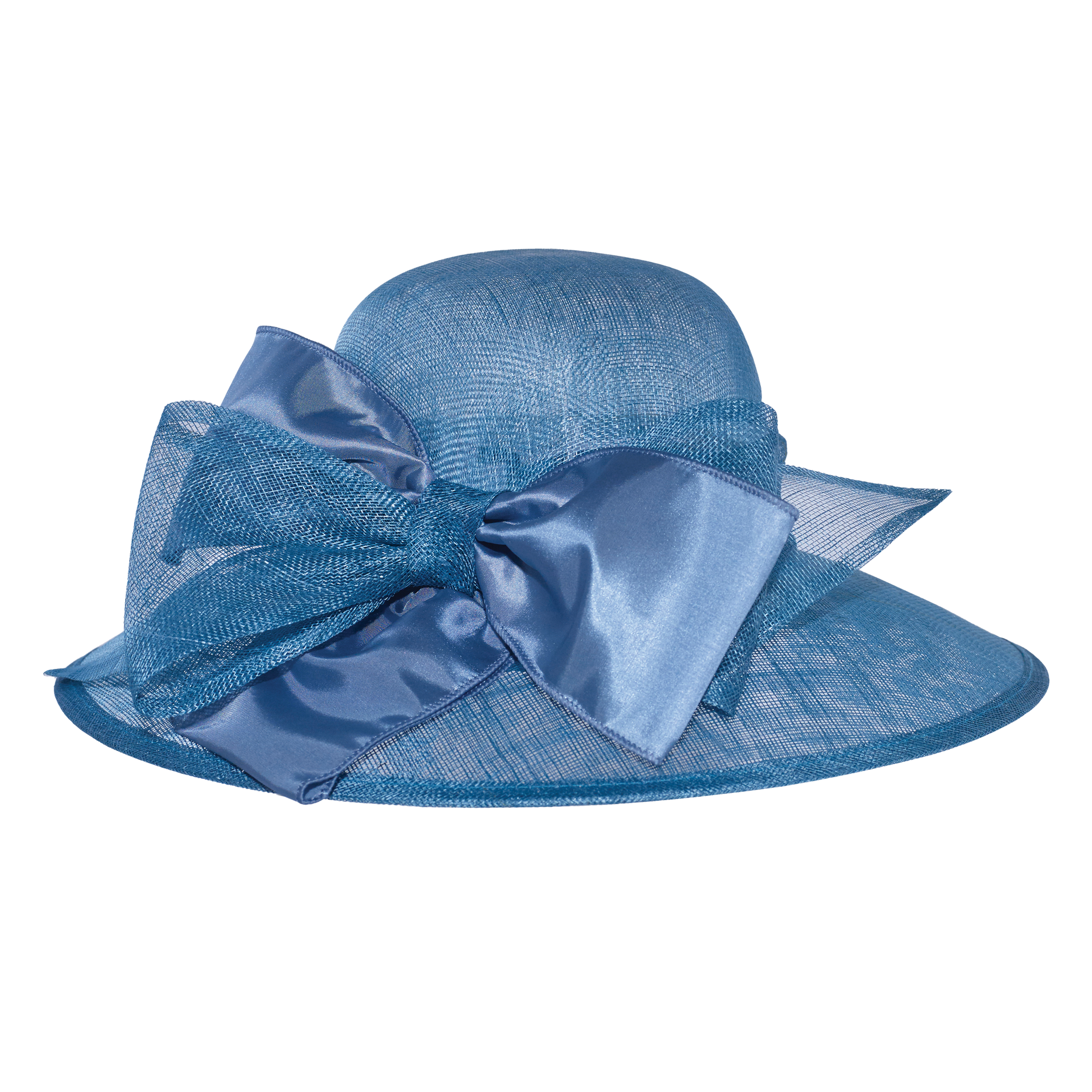 Satin Bow Sinamay White