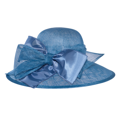 Satin Bow Sinamay White