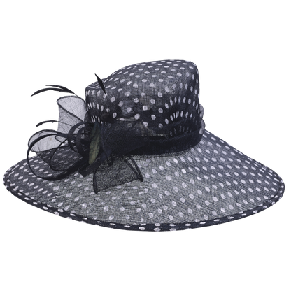 Dot Sinamay Hatter Ivory