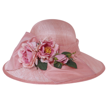 Dry Rose Sinamay Pink