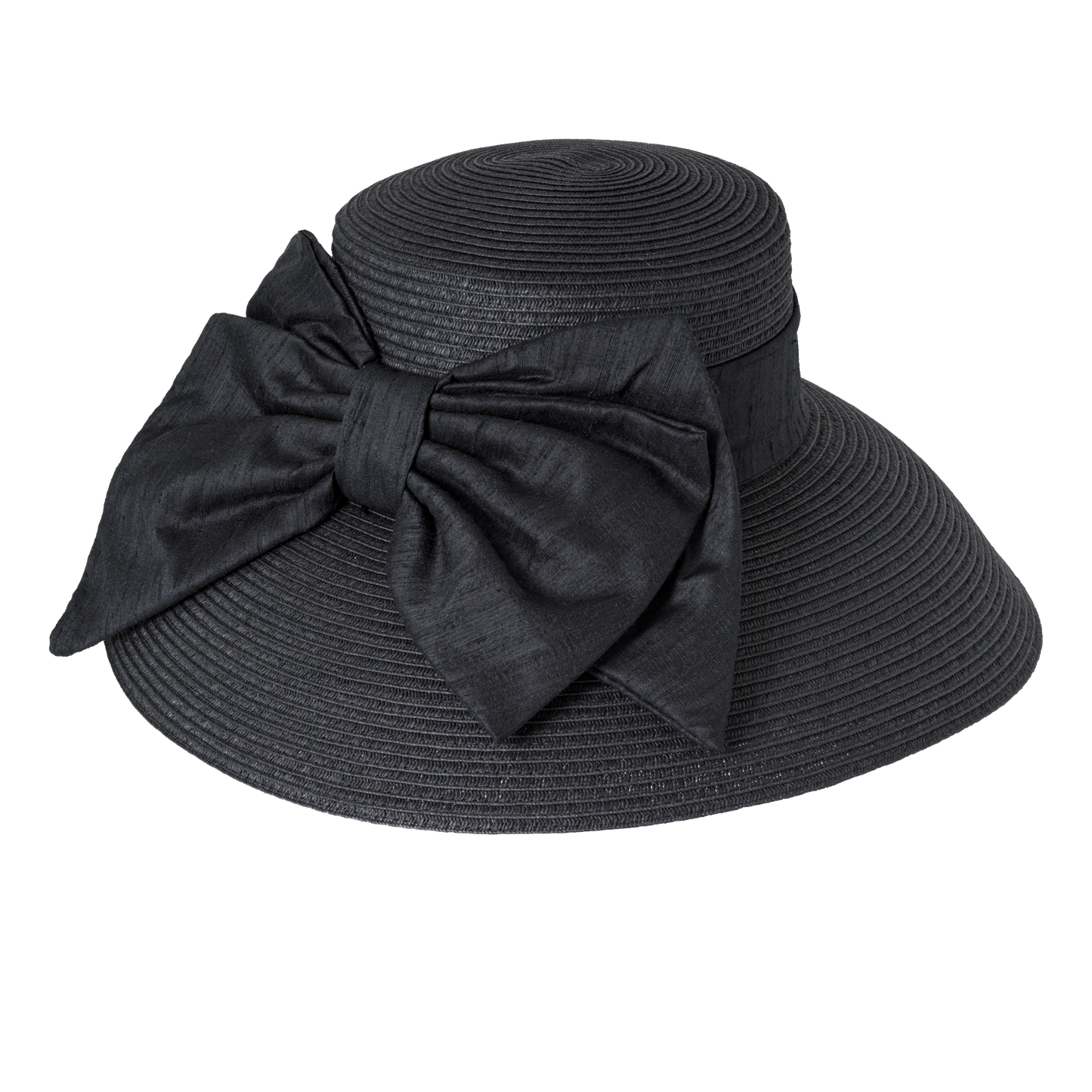 Silk Bow Lampshade Black