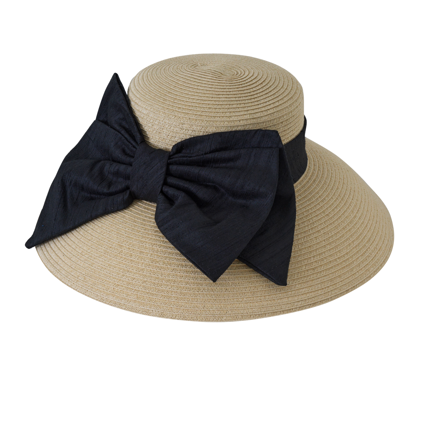Silk Bow Lampshade Black