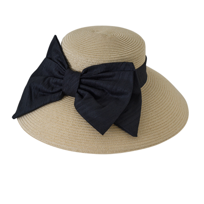 Silk Bow Lampshade Black