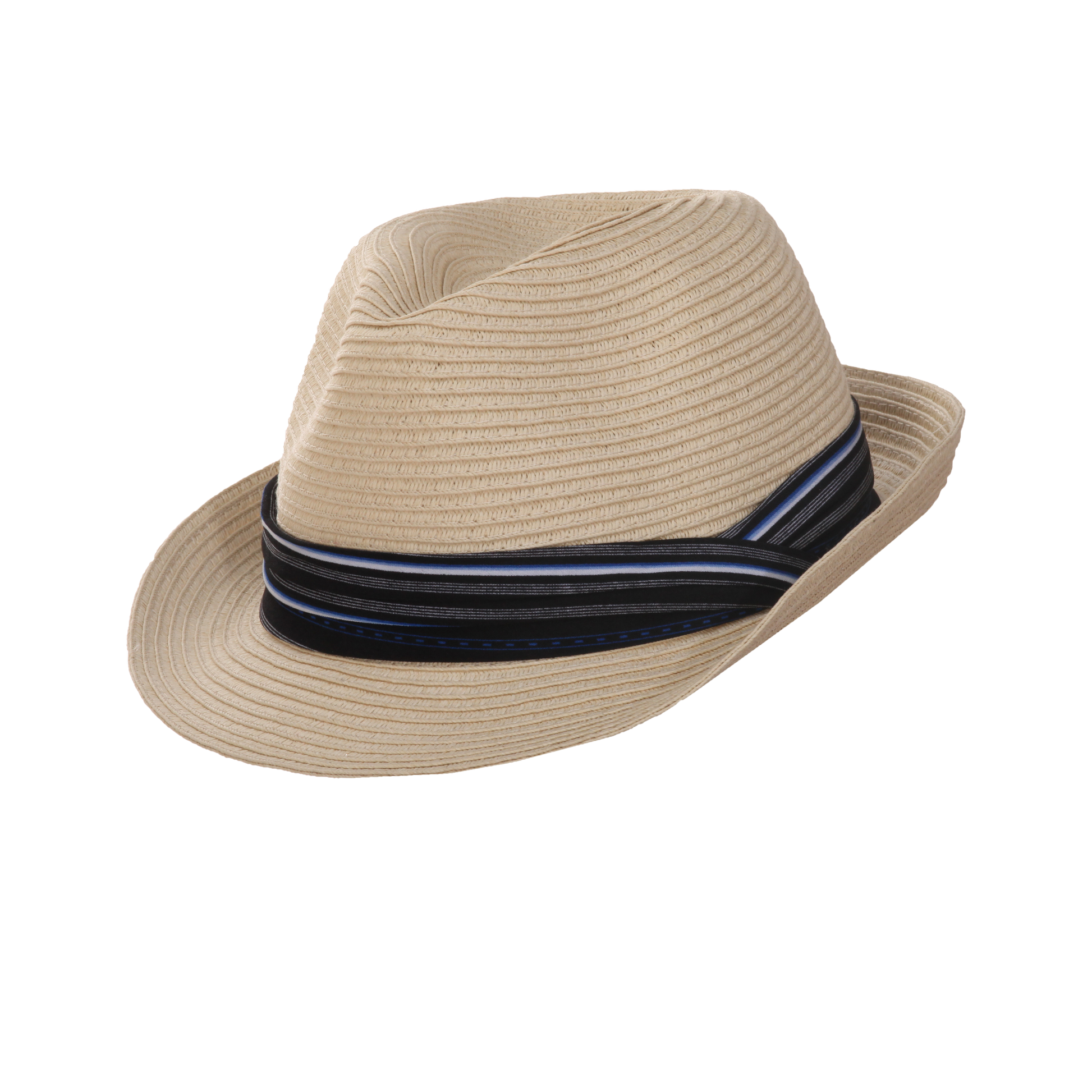 Stripe Band Fedora Natural / Medium